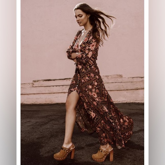 SPELL Babushka (BABS) Free People Dress Gown S - Picture 6 of 15